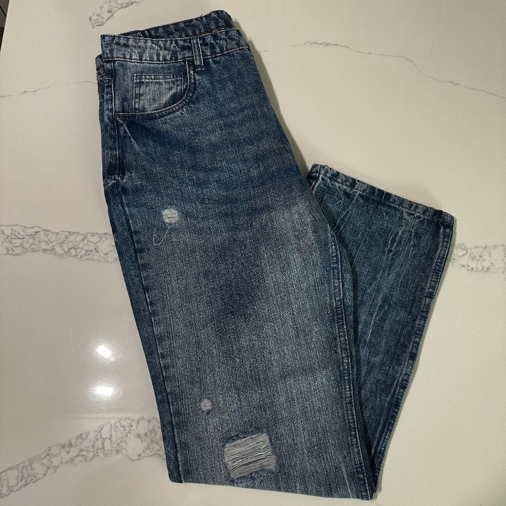 Crooks and Castles Light Wash Denim Jeans -Size 36x32, Straight Fit - New
